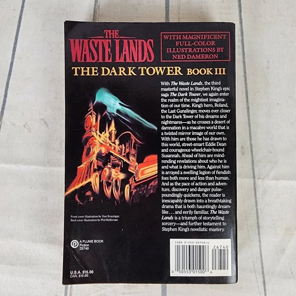 Vintage 1992 Stephen  King The Waste Lands The Dark Tower Book III - Picture 15 of 15